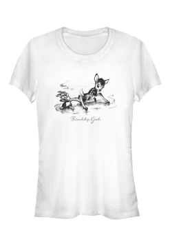 Disney Bambi Friendship - T-Shirt Print - White