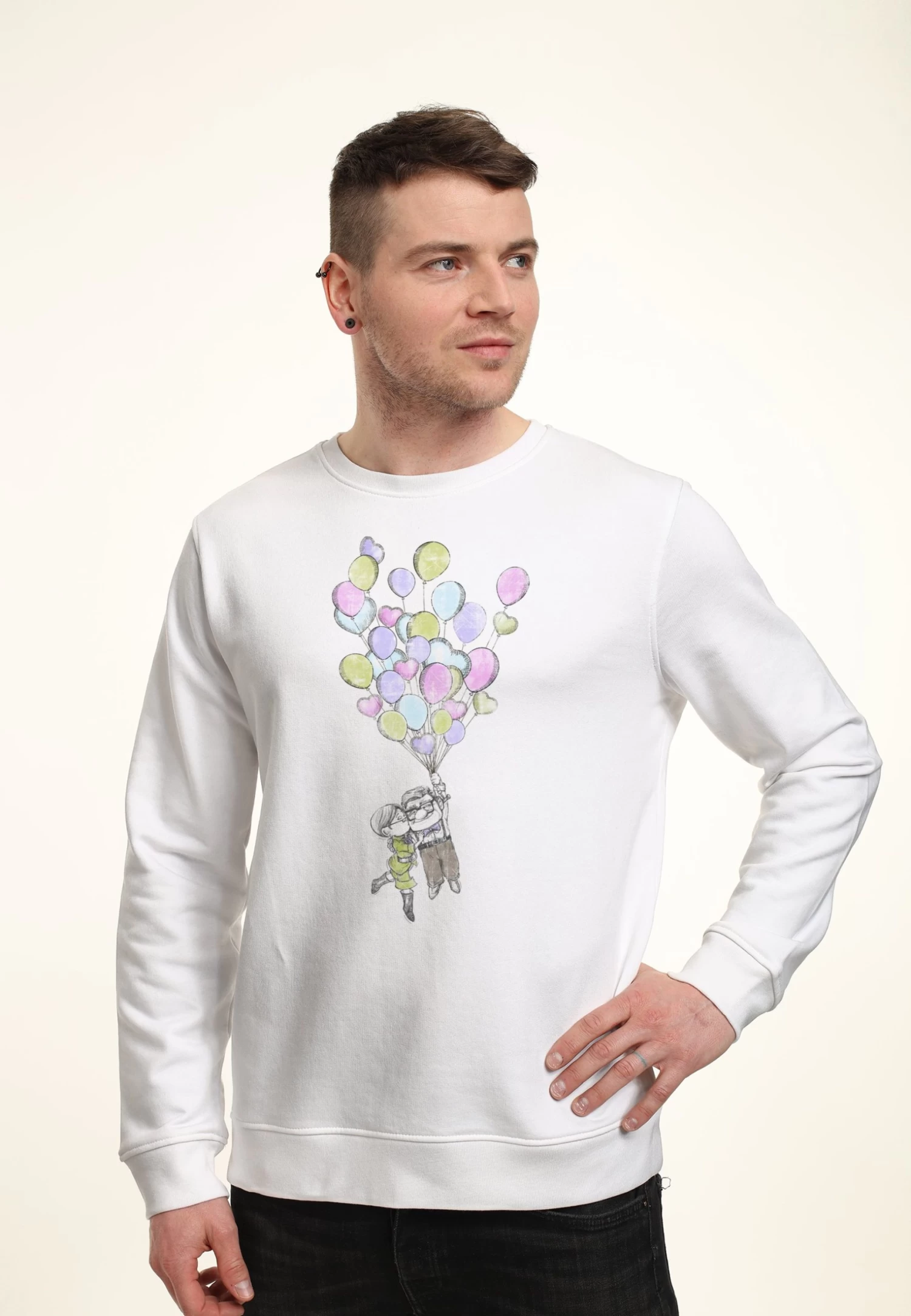 Disney Up Love Is In The Air - Sweater - White 3 Disney Up Love Is In The Air - Sweater - White - Afbeelding 3