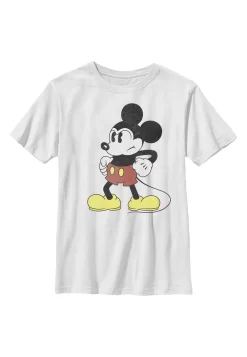 Disney Classic Mickey Mightiest Mouse - T-Shirt Print - White