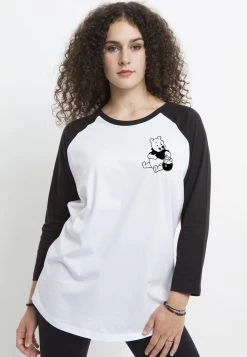 Disney Winnie The Pooh Vintage Line Winniepooh - Longsleeve - White Black