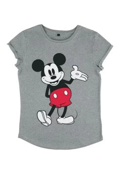 Disney Mickey Classic World Famous Mouse - T-Shirt Print - Melange Grey -Disney f29d22bb37624ded872cbbf9b3cd9376