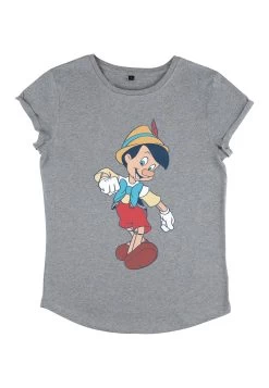 Disney Pinocchio Vintage Pinocchio - T-Shirt Print - Melange Grey -Disney f464eaf2fa2448d3bf7116913b56ec0e