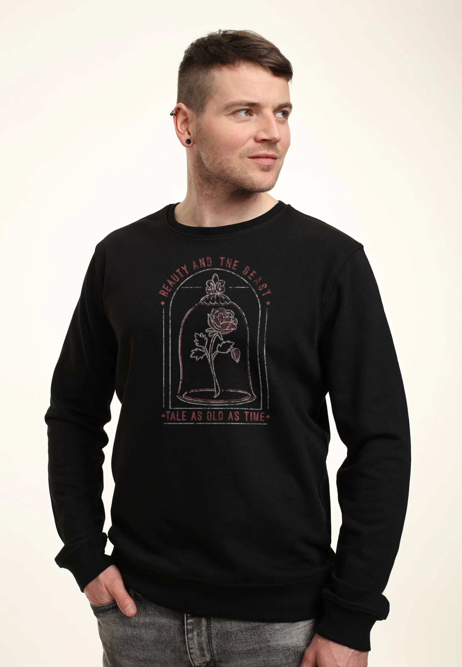 Disney BeautyThe Beast Same Old Tale - Sweater - Black 1 Disney BeautyThe Beast Same Old Tale - Sweater - Black