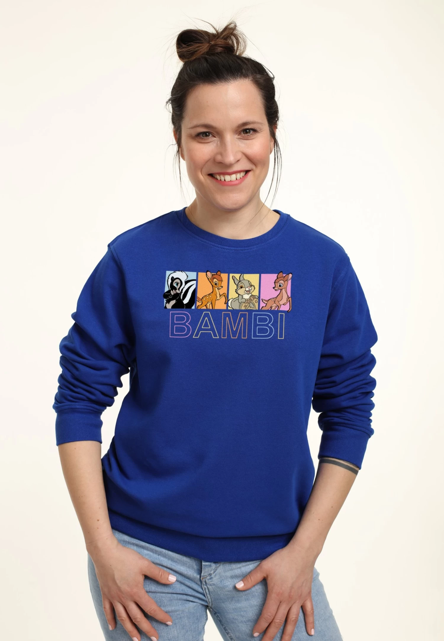 Disney Bambi Characters Box Up - Sweater - Royal Blue 3 Disney Bambi Characters Box Up - Sweater - Royal Blue - Afbeelding 3