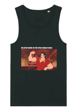 Disney Beauty The Beast Gaston Gym Meme- Top - Black -Disney fe2a888dec7f457489d27076c55cf209 scaled