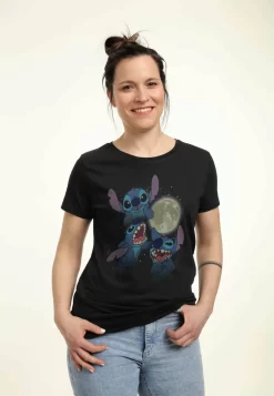 Disney LiloStitch Three Stitch Moon - T-Shirt Print - Black -Disney fee1f77039c14110b14f026f894c7088 scaled
