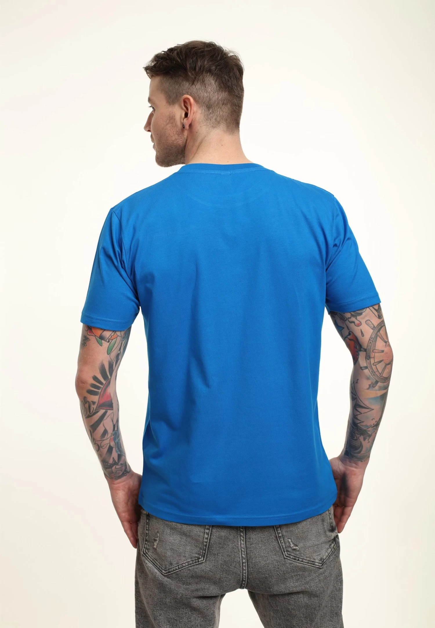 Disney Lilo & Stitch Stitch Surf More Worry Less Unisex - T-Shirt Print - Bright Blue 2 Disney Lilo & Stitch Stitch Surf More Worry Less Unisex - T-Shirt Print - Bright Blue - Afbeelding 2